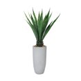 thumbnail image 1 of 62.3'' Artificial Agave in a Tall beige checkered planter, 1 of 7