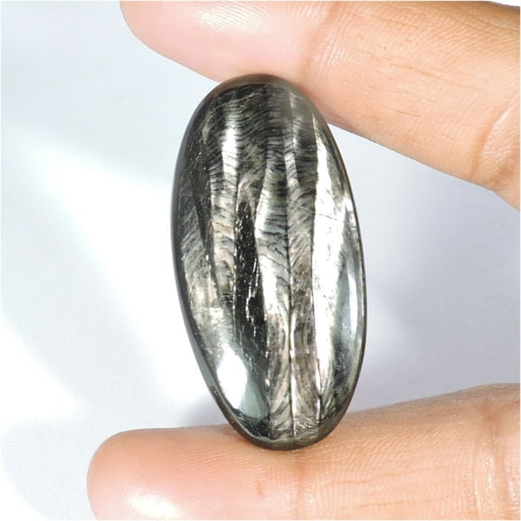 Khushi Gems Huge Size Natural Hypersthene Oval Loose Gemstone, 62.70Cts
