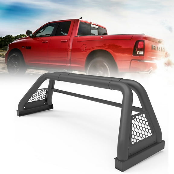 62.9-74.7" Adjustable Truck Roll Sport Bar Chase Rack Bed Bar Fit For 1994-2010 Dodge Ram 1500/2500/3500