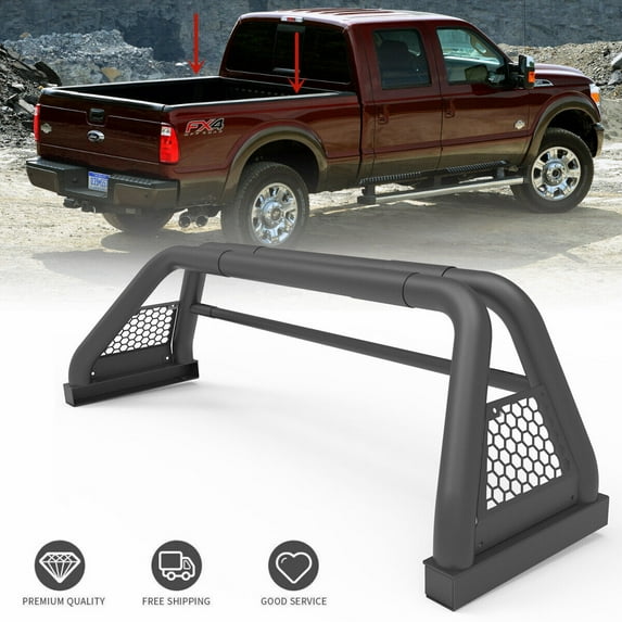 62.9-74.7" Adjustable Truck Roll Sport Bar Chase Rack Bed Bar Fit For 1997-2023 Ford F-150