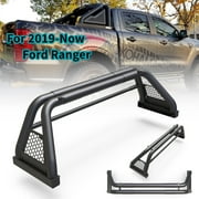 WOLFSTORM Adjustable Truck Roll Sport Bar Fits 2019-2023 Ford Ranger, Black