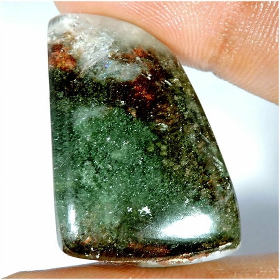 62.95Cts Natural Lodolite Garden Quartz Fancy Cabochon Loose Gemstone