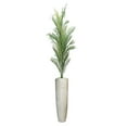 thumbnail image 1 of 62'' Glow in the dark fake palm tree in a fiberstone planter, 1 of 4