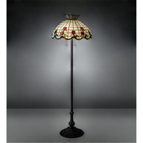 Meyda Lighting 62" High Roseborder Floor Lamp