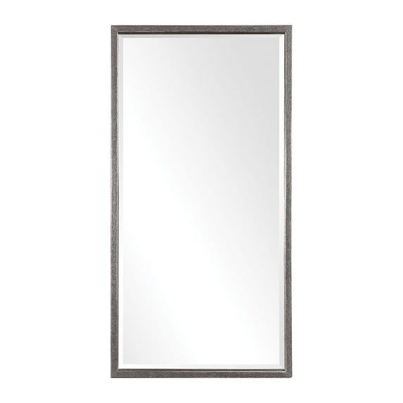 62" Metallic Silver Gabelle Wall Mirror