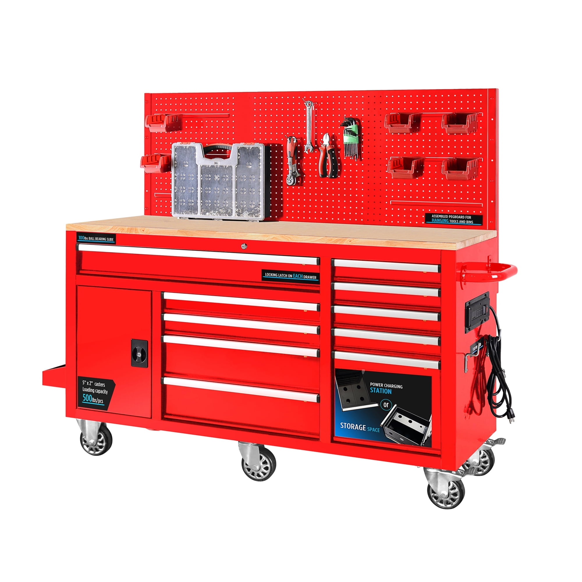 How To Build A SIMPLE Workbench With Built In Tool Boxes