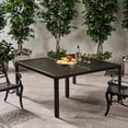 thumbnail image 1 of 62" Outdoor Aluminum | Seats Many for Gatherings | Woven Look Dining Table, 1 of 6