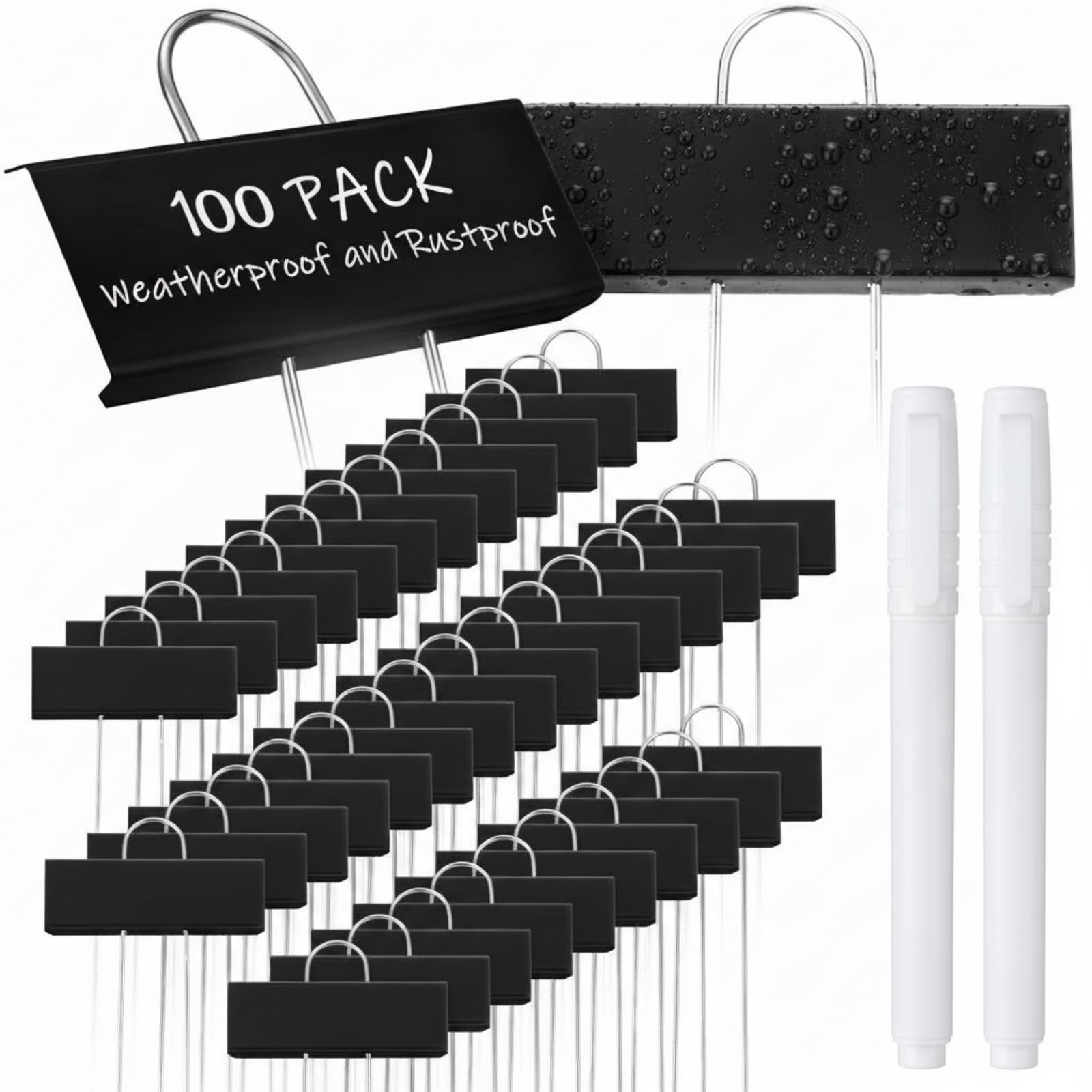 62 Pcs Metal Garden Markers Plant Label Stakes Outdoor Weatherproof 10. ...