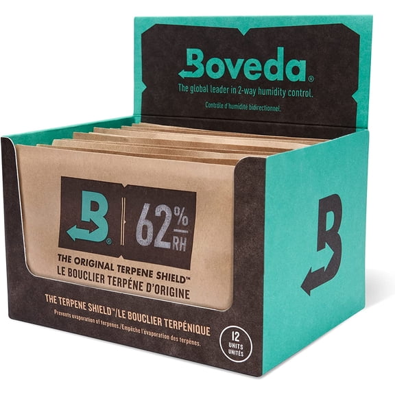 62% Two-Way Humidity Control Packs for 1 lb Storage  Size 67  12 Pack  Individually Wrapped Moisture Absorbers