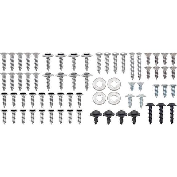 62 Piece Complete Interior Screw Set For 1970-1973 Pontiac Firebird & Trans Am