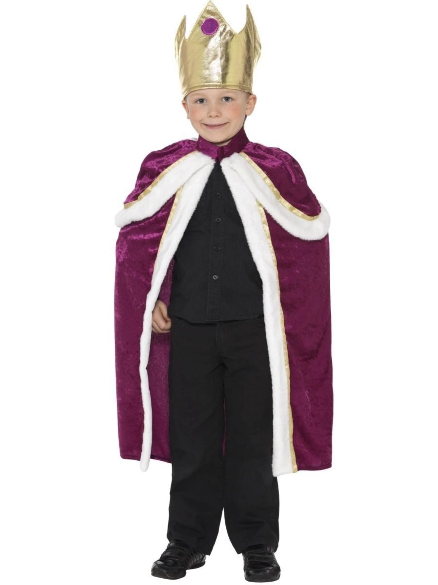 Kiddy King Costume Kids Purple White Kiddy King Costume Kids Purple White