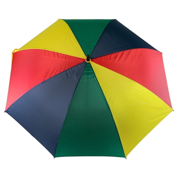Player Supreme 62" Arc Single Canopy Multicolor Golf Umbrella- Red, Blue, Green, Yellow
