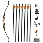 62" Takedown Recurve Bow 25-60LB Adult Archery Competition Athletic Right Hand Archery Kit for Outdoor Training Hunting Shooting