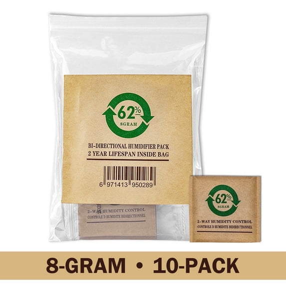 62% RH Humidity Control Pack, 8g, 10-Count