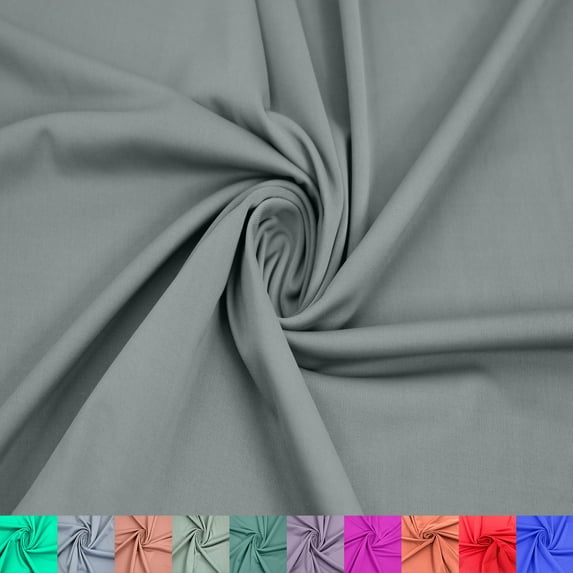 62" Wide Stretch Nylon Spandex Dull Yoga Fabric by the Yard - (185GSM) Anti Wrinkle & Breathable, 4-Way Stretch - Best for active and sportswear, Yoga & DIY-Army Green