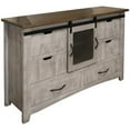 thumbnail image 1 of 62 in. Light Grey Solid Wood Six Drawer Triple Dresser, 1 of 1