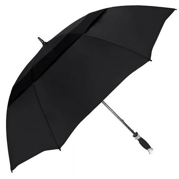 62 in. Vented Typhoon Tamer Umbrella, Black