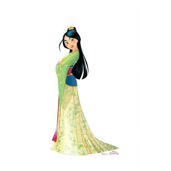 62 x 33 in. Mulan - Disney Princess Friendship Adventures Cardboard Standup
