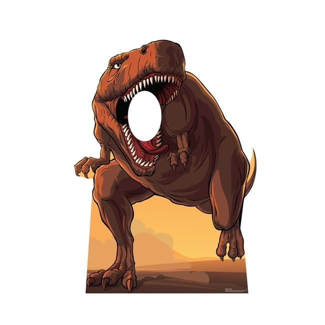 62'' Brown Dinosaur T-Rex Cardboard Standup