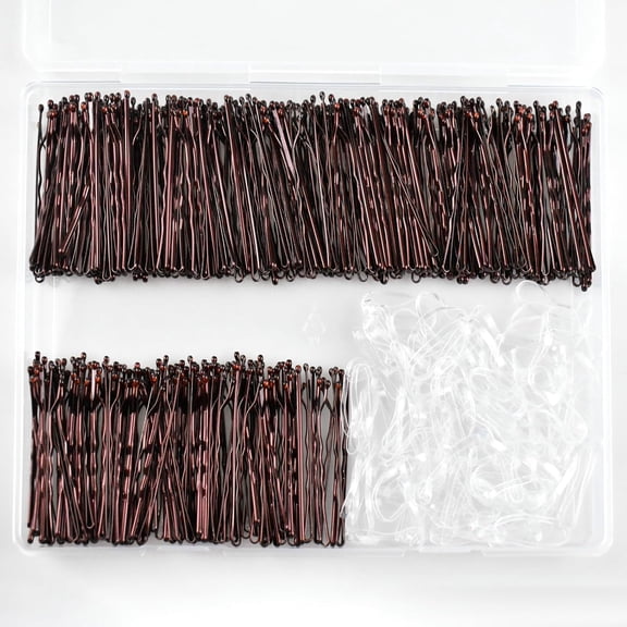 620 Pcs Brown Bobby Pins Kit 2 Inch Hair Bands Premium All Ages Women Styling Accessories