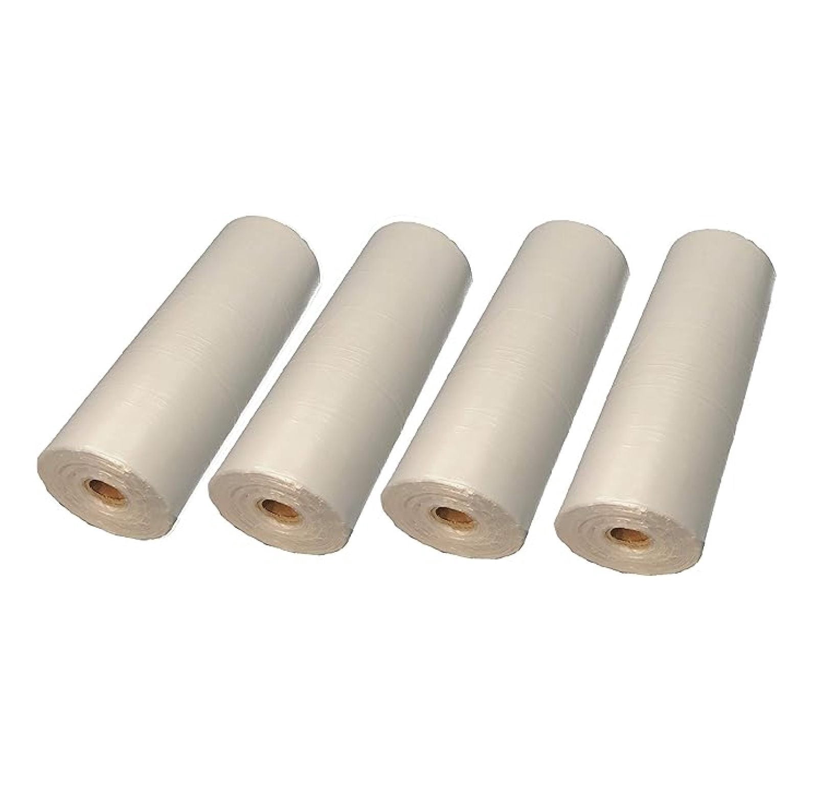 620/Roll, Plastic Clear Produce Bag 10" x 15" Food Storage for Fruits Vegetable Bread (4 Rolls)