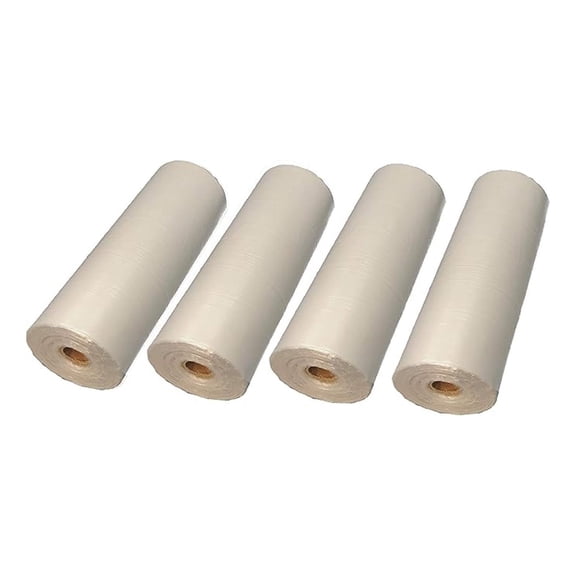 620/Roll, Plastic Clear Produce Bag 10" x 15" Food Storage for Fruits Vegetable Bread (4 Rolls)