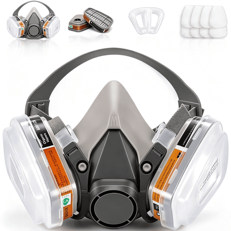6200 Respirator Mask with Filters for Painting, Dust, Welding, Resin, Fume and Organic Vapor Gas