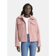 thumbnail image 1 of Time and Tru Women's Boucle Trucker Jacket, Midweight, Sizes XS-2X, 1 of 5