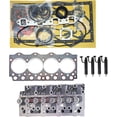 thumbnail image 1 of 6202-12-1040 6202-12-1300 Compatible with Komatsu 4D95S Engine Complete cylinder head+full gasket kit+4pcs Fuel injector Tractor Loader D20A-6 D20P-6 D20PL-6 D20P-7A D20A-7, 1 of 6