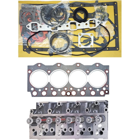6202-12-1040 6202-12-1300 Compatible with Komatsu 4D95S Engine Complete cylinder head+full gasket kit Tractor Loader D20A-6 D20P-6 D20PL-6 D20P-7A D20A-7