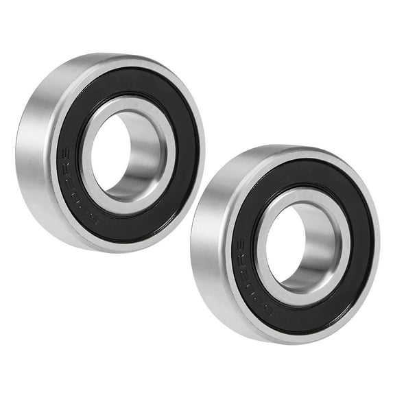 6202-2RS Ball Bearing 15x35x11mm Double Sealed Chrome Steel Bearing 2Pcs