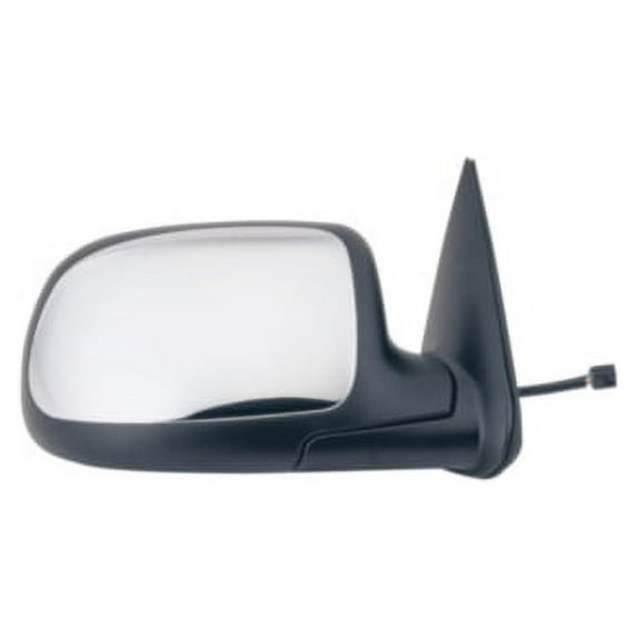 62027G - Fit System Passenger Side Mirror for 99-02 Chevy Silverado Full Size Pick-Up, GMC Sierra Full Size Pick-Up, black w/ chrome cover, foldaway, Power Fits select: 1999-2002 CHEVROLET SILVERADO