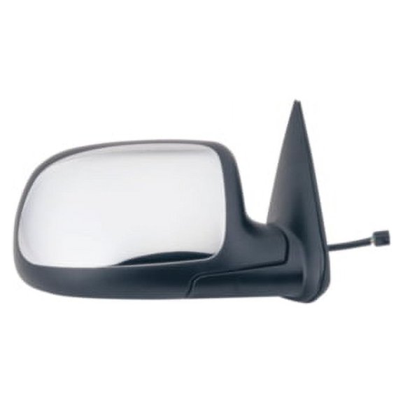 62027G - Fit System Passenger Side Mirror for 99-02 Chevy Silverado Full Size Pick-Up, GMC Sierra Full Size Pick-Up, black w/ chrome cover, foldaway, Power Fits select: 1999-2002 CHEVROLET SILVERADO