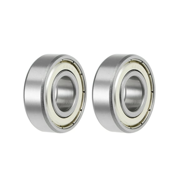6202ZZ Deep Groove Ball Bearings Z2 15mmx35mmx11mm Double Shielded Carbon Steel 2pcs