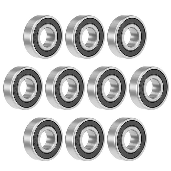 6203-2RS Ball Bearing 17x40x12mm Double Sealed GCr15 Steel Bearings 10pcs