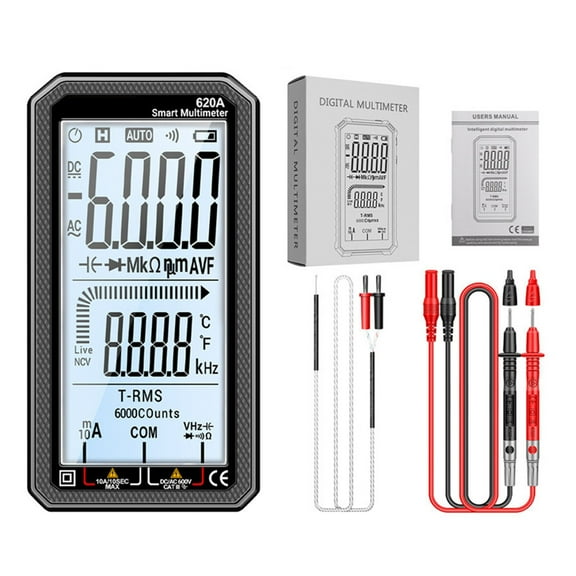 620A Full-screen Smart Multimeter Digital Automatic NCV Multimeter 6000 Counts