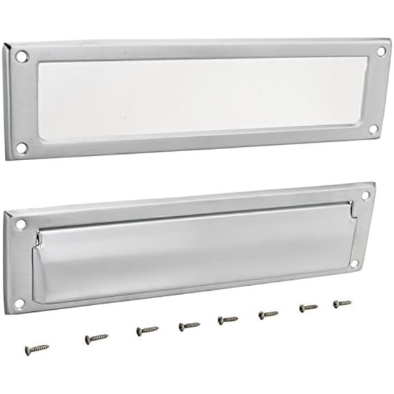 620B26D Satin Chrome Magazine Mail Slot$$Tools & Hardware Other
