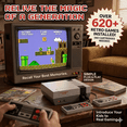 thumbnail image 1 of 620Games Wireless High Definition Retro Game Console, Retro Two Player Game Console with Two Game Controllers | Compatible with TVs, Computers, and Projectors, Great Choice for Holiday and Cozy Momen, 1 of 5