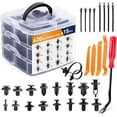 thumbnail image 1 of 620Pcs Car Push Retainer Clips Fasteners Kit with 3-layer Box 16 Kinds Buckles for Auto Bumper Repair, 1 of 7
