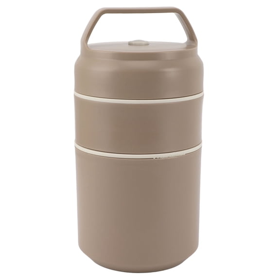 620ml Stainless Steel Insulated Food Jar - Leak Proof Wide Mouth Container, Khaki