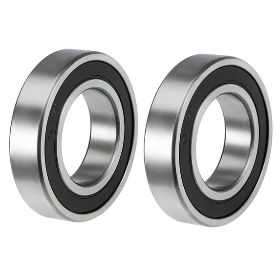 6210-2RS Deep Groove Ball Bearings Z2 50mmx90mmx20mm Double Shielded Carbon Steel 2pcs