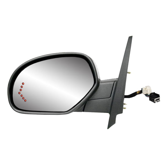 62156G - Fit System Driver Mirror for 07-08 Avalanche, Silverado/ Sierra 1500, 2500, 3500, Suburban, Tahoe, Yukon/ Denali/ XL, 09-13 Silverado/ Sierra Hybrid, Arrow Signal, Power Fold, Heated Power