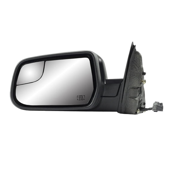 62174G - Fit System Driver Side Mirror for 12-14 Chevrolet Equinox, 11-14 GMC Terrain, 2nd design, textured black w/ PTM cover, spot Mirror, foldaway, Heated Power