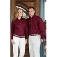 thumbnail image 1 of 622 Long Sleeve Performance Brushed Twill Shirt- Burgundy- Small, 1 of 1