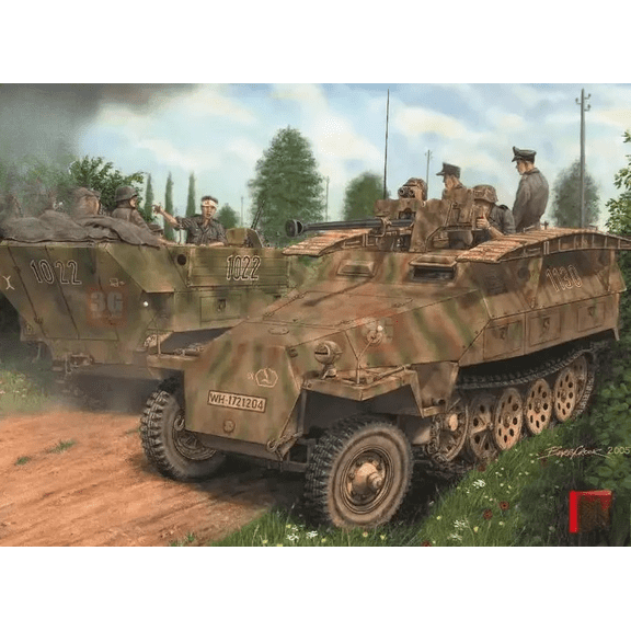 6223 1/35 Scale Sd.Kfz.251/7 Ausf.D Pionierpanzerwagen - Scale Model Kit