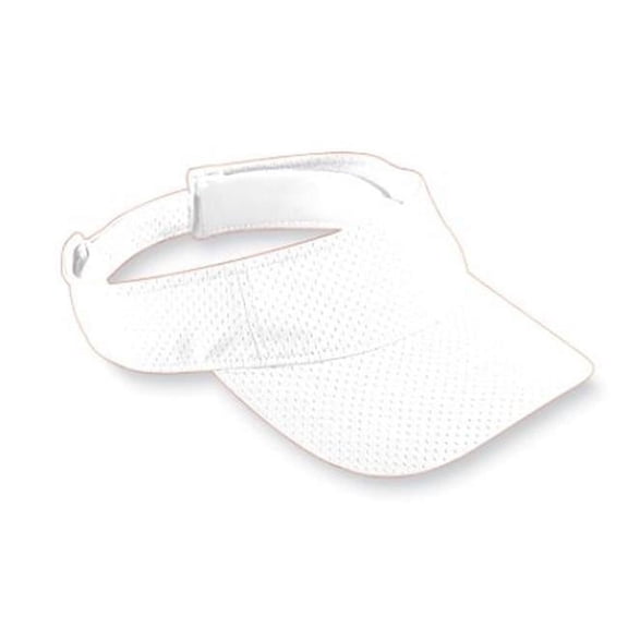 6227A Adult Athletic Mesh Visor - White - One Size - Lightweight & Breathable
