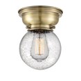 thumbnail image 1 of 623-1F-AB-G204-6-Innovations Lighting-Beacon - 1 Light Flush Mount In Industrial Style-7.15 Inches Tall and 6.25 Inches Wide-Antique Brass, 1 of 1