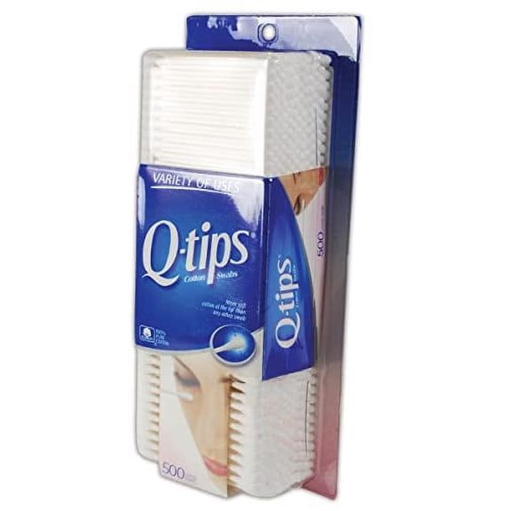623181 Q-Tips Cotton Swab, .. .. Standard, White, 500 .. Count .. (Pack of .. 1)