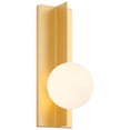 thumbnail image 1 of 62336LEDDLP-GLD/OPL Access Lighting Euro - 4.5W 1 LED Wall Sconce-16 Inches Tall and 6 Inches Wide, 1 of 9