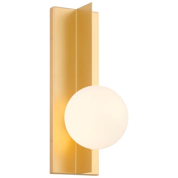 62336LEDDLP-GLD/OPL Access Lighting Euro - 4.5W 1 LED Wall Sconce-16 Inches Tall and 6 Inches Wide